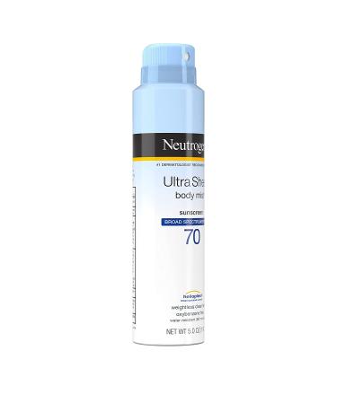 Neutrogena Ultra Sheer SPF 70 Body Mist Sunscreen Spray | Pack of 3 | Lightweight, Non-Greasy, Water Resistant, Oil-Free UVA/UVB Protection - Buy Online on GoSupps.com