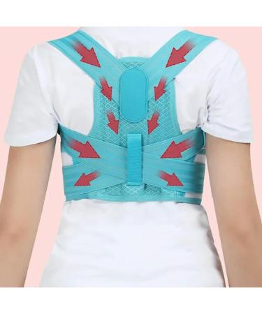Adjustable Posture Corrector Back Support Belt Orthopedic Corset For Spine Back Lumbar Shoulder Braces Health Pink S - Buy Online on GoSupps.com