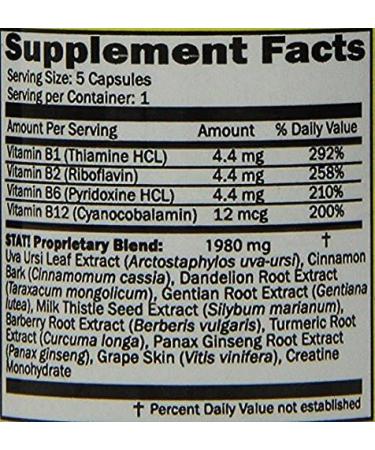 Stat Flush 5 Capsules - Flush Pack of 2 | Powerful Detox Formula - Buy Online on GoSupps.com