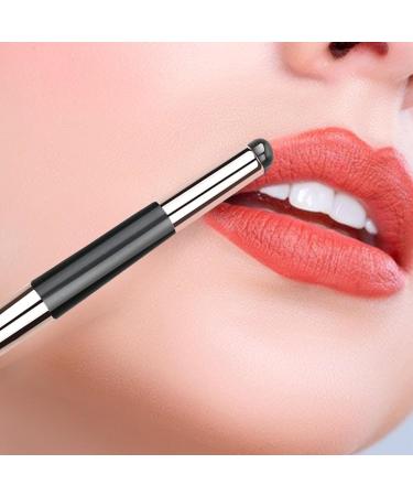 Silicone Lip Applicator | Silicone Makeup Applicator | Multi-purpose Silicone Lip Oil Brush with Lid Double-Head Makeup Applicator for Concealer Eyeshadow Lip Gloss Black - Buy Online on GoSupps.com
