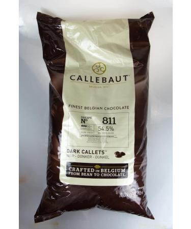 Callebaut Recipe No. 811 Finest Belgian Dark Callets With 54.5% Cacao 22 Pound (10Kg) DHL Next Day Delivery - Buy Online on GoSupps.com