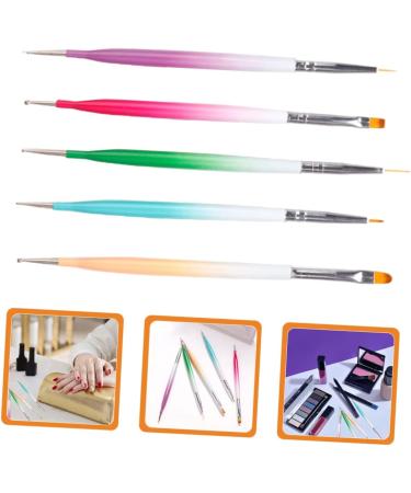 Garneck 1 Set Nail Pen Manicure Art Nails Brush Pen Nail Art Liner Brush Nail Art Nail Dotting Pens Nail Art Pencil Nail Tools Nail Dot Pen Aluminum Crystal - Buy Online on GoSupps.com