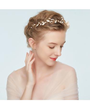 Elegant Pearl Hair Vine Wedding Headband | Bridal Headpiece for a Stunning Look - Buy Online on GoSupps.com
