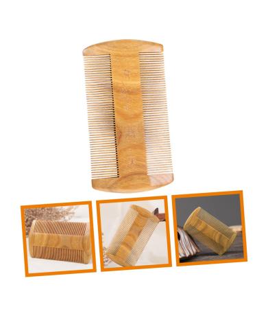 Fomiyes Green Sandalwood Beard & Fur Care Comb for Men - 2-Pack Wooden Bartkamm Travel Combs - Buy Online on GoSupps.com