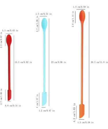 Makeup Spatula 6 Pcs Mini Silicone Last Drop Spatulas Multifunctional Scraper Small Beauty Makeup Spatula Tiny Scraper for Thin Jar Bottle Cosmetics - Buy Online on GoSupps.com