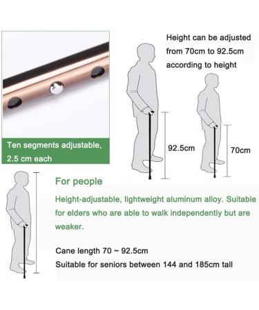 Telescopic Non Slip Crutches Elderly Crutches Multifunctional Ten-Speed Height Adjustable Aluminum Alloy Rehabilitation Cane Light Solid Wood Handle Walker for Arthritis Elderly Seniors & Handicap Red Wine - Buy Online on GoSupps.com