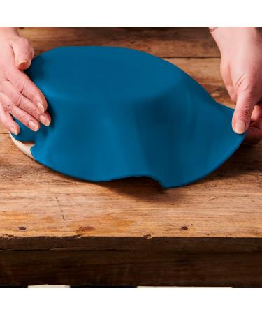 Funcakes Denim Blue Rolled Fondant Disc - Easy to Use Delicious Vanilla Aroma for Cake Decoration (430g) - Buy Online on GoSupps.com