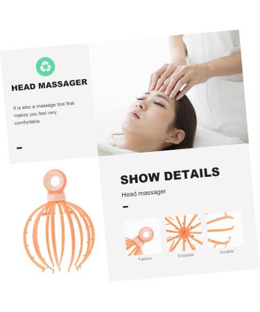 Buy Goohochy Head Massage Device - Tanz-Kreis Handheld Scalp Massager for Stress Relief | Claw Steel Ball Design - 21x15x15cm Orange - International Shipping Available - Buy Online on GoSupps.com