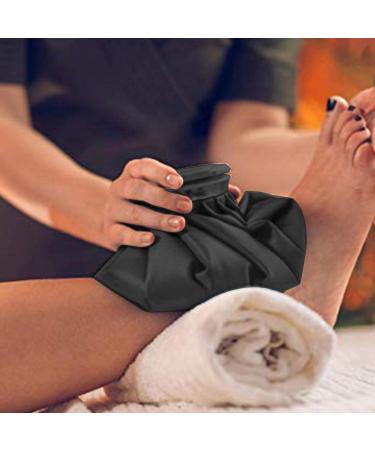 Ice Pack | Instant Waterproof Ice Cold Compress Ice Pack for Hip Shoulder Knee Back Heat and Cold Bag for Swelling Bruises Rossev Black 6 Inches - Buy Online on GoSupps.com
