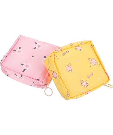 Lurrose 4-Piece Women's Storage Bags - Napkin & Sanitary Organizer Oxford Fabric 12x12cm Colorful Holders for Documents & Bandages - Buy Online on GoSupps.com