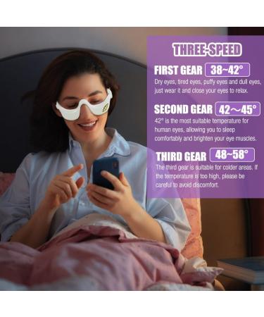 Naveso Eye Massager with Heat | Anti-Aging Device for Dark Circles | 6 Massage Modes & Adjustable Thickness | Relieve Dry Eyes & Reduce Puffiness - Buy Online on GoSupps.com