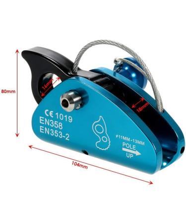 Yundxi Rope Grab Ascender 15KN Riser for 11-13mm Rope | Rock Climbing Arborist Gear - Buy Online on GoSupps.com
