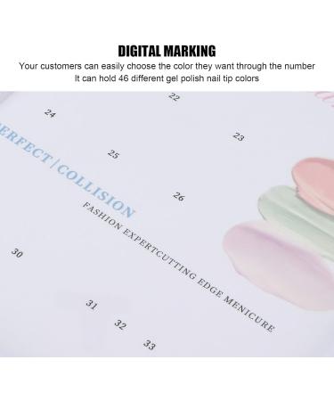 Nail Color Card Nail Display Book Magnetic Buckle Design Utomatic Adsorption Strong and Sturdy for Nail Salon for Nail Art Works Display - Buy Online on GoSupps.com
