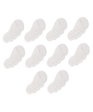 FRCOLOR 5 Pairs Anti Slip Stickers for High Heels Sandal Anti-Skid Insoles Women Slides Sandals Insoles for Heels Women Sandals Sandalias De Shoe of Women's Front Feet Half Pad Pigskin Grey 8X4.5X0.5CM