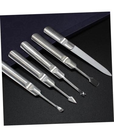 minkissy Nail Polish Remover Trimmer Stainless Steel Professional Manicure Tools Nail Tools Remover Cuticle Fork Cuticle Pusher Dead Skin Fork Dead Skin Remover Clippers Gel Precision medium As Shown - Buy Online on GoSupps.com