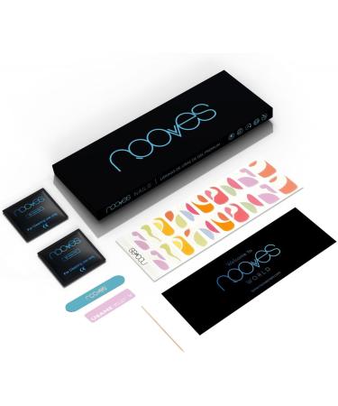  NOOVES NOOVES Nails 2 Sheets Premium Precursed Gel Nail Polish - Paradise | Art Design | Semi-Permanent Gel Nail Strips | Gel Nail Stickers - Buy Online on GoSupps.com