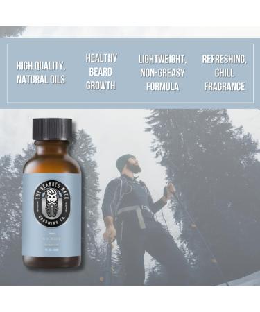 Bearded Mack Premium Beard Oil - The Icy Mack | Peppermint Eucalyptus & Tea Tree | Softens Reduces Itch & Promotes Growth | Handcrafted in the USA 1 oz - International Shipping Available - Buy Online on GoSupps.com