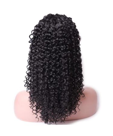 Kinky Curly Drawstring Ponytail 16 Inch Synthetic Hairpiece - Clip in Jerry Curls Afro Puff Extensions - #1B Color - 175G - Pack of 1 - Buy Online on GoSupps.com