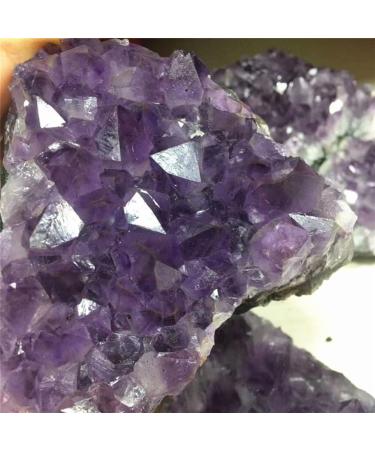 Natural Amethyst geode Cluster Purple Quartz Stones Crystal geode Amethyst Cluster for Home Decoration Crystal ERBDRGAZ (Color : Purple Size : 100-200g) 100-200g Purple - Buy Online on GoSupps.com