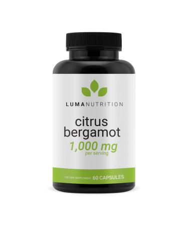 Luma Nutrition Citrus Bergamot 1000mg - Citrus Bergamot Supplement - Made in The USA - Veteran Owned - 60 Capsules