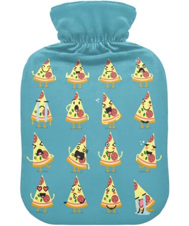 Buy Naanle Funny Pizza Heat Bottle - 2L Transparent Hot Water Bottle for Bed Hand & Feet Warmer | Pain Relief & Cold Therapy - Buy Online on GoSupps.com