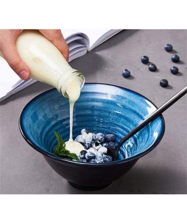 Accessories Kitchen Pantryware Multi Purpose/Salad Serveware serving bowls Mixing bowlLarge Capacity Salad Bowl Soup Bowl Ramen Noodle Bowl Mixing Bowl Fruit Snack Dessert Cereal Bowl Creative Ceramic 7.3 inches - Buy Online on GoSupps.com