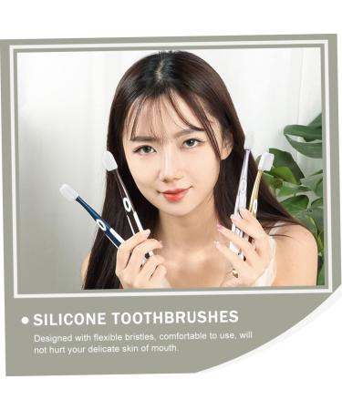 Buy Healvian Nano Toothbrush - Soft Silicone Family Manual Toothbrush for Adults & Toddlers - Charcoal Pebbles for Effective Cleaning - Buy Online on GoSupps.com
