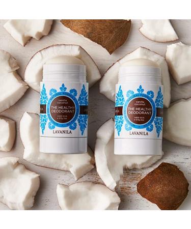 Lavanila Vanilla Coconut Aluminum-Free Mini Deodorant 2-Pack - The Healthy Deodorant for Men & Women Solid Stick (0.9 Ounce Each) Natural Vegan Vanilla Coconut 0.9 Ounce (Pack of 2) - Buy Online on GoSupps.com