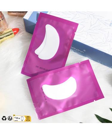 Buy 50 Pairs Purple Boat Shape Eye Pads for Eyelash Extensions | LunaMoon Under Eye Pads for Lash Application & Care - Buy Online on GoSupps.com