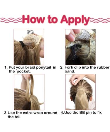 Shop Sego 50cm Wavy Clip-In Ponytail Extension - Curly Synthetic Hair in Sandy Blonde | International Shipping - Buy Online on GoSupps.com