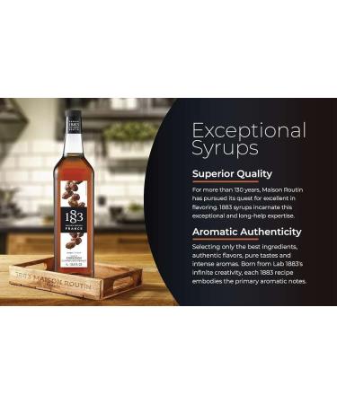 Maison Routin 1883 Caramelized Peanuts Syrup Glass Bottle 1000 Milliliter - Buy Online on GoSupps.com