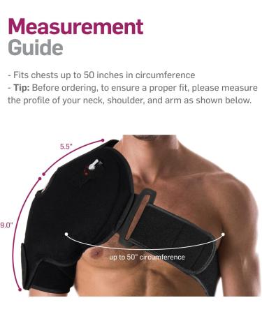 NatraCure Hot/Cold Therapy Shoulder Ice Pack Wrap Brace - Pain Relief for Rotator Cuff Injuries, Surgery, Gym & Baseball Pitching - Buy Online on GoSupps.com