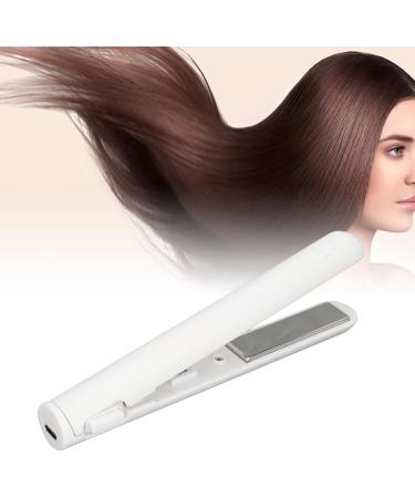 Buy Portable White Hair Straightener | Even Heating Flat Iron for Perfect Hair Bangs | International Shipping - Buy Online on GoSupps.com
