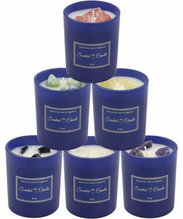 Scented Candles for Men | Wood & Vanilla Soy Candle | Black Crystal Holiday Candle | Premium Home Fragrance - Buy Online on GoSupps.com