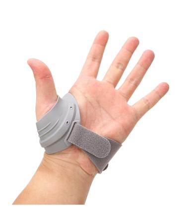 Pomya CMC Thumb Support - Adjustable Elastic Left Hand Brace for Instability (M Size: 32-40 EU) - Comfortable Gray - Buy Online on GoSupps.com