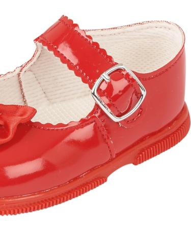 Baypods Toddler Shoes | Hard Sole Baby Girls First Walking Shoes | Anti-Slip Sole | Made in England | Red Patent | Size 6 UK - Buy Online on GoSupps.com