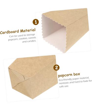 ABOOFAN 300 Pcs Cardboard Popcorn Dessert Bowls Charcuterie Cups Paper Cones for Food Popcorn Containers Movie Night Popcorn Bowl Square Disposable Trays Party Candy Cartons Mini Lunch Bag As Shownx6pcs mediumx6pcs - Buy Online on GoSupps.com