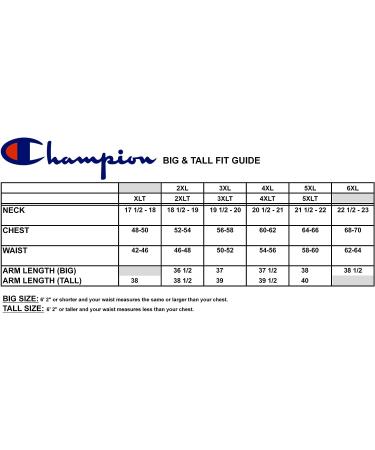 Champion Men's Big and Tall Long Sleeve Pullover Lightweight Hoodie 5X Tall Black - Buy Online on GoSupps.com