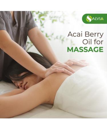 Acaiberry Oil with Dropper 100% Natural Pure Oil by Salvia (500 ml (16.9 Ounce)) - Buy Online on GoSupps.com