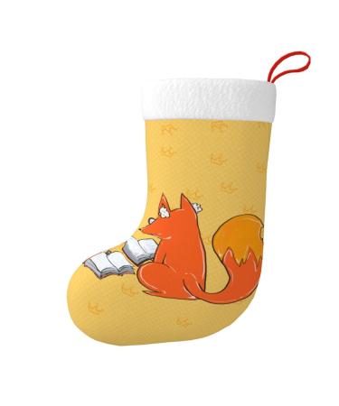YYHHAOFA Sunflower Seeds and Foxes Pattern Christmas Decorative Stockings : Soft Light and Tactile Suitable for Christmas Holiday Party