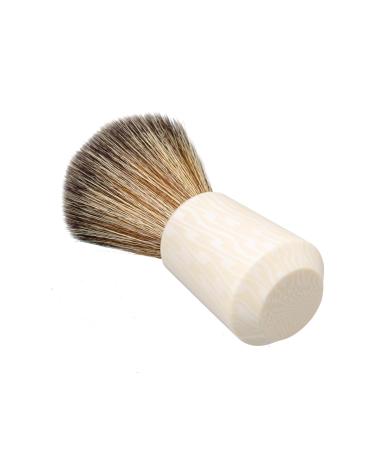 Perfeclan razor brush for men nylon bristles birthday present slightly foaming professional resin grip hairdressing salon tool for trips at home white