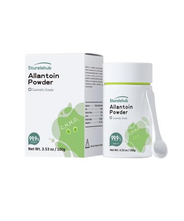 Allantoin Powder 3.53 OZ 99.9% Purity Cosmetic Grade DIY Allantoin Emulsion Allantoin Cream Allantoin Lotion Allantoin Masks Allantoin Helps to Hydrate And Moisturize The Skin 3.53 Ounce (Pack of 1)