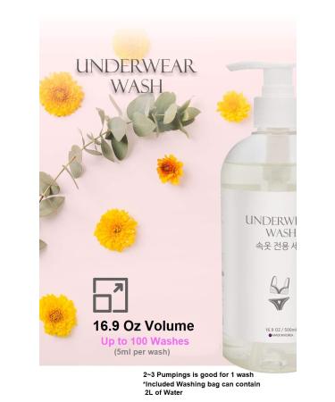 Underwear Washing Detergent 500ml | Ideal Hand Wash for Lingerie - Gentle & Effective Care - Buy Online on GoSupps.com