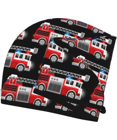 Hair Towel Wrap - Quick Drying Button Towel Turban | Fire & Rescue Truck Design - Buy Online on GoSupps.com