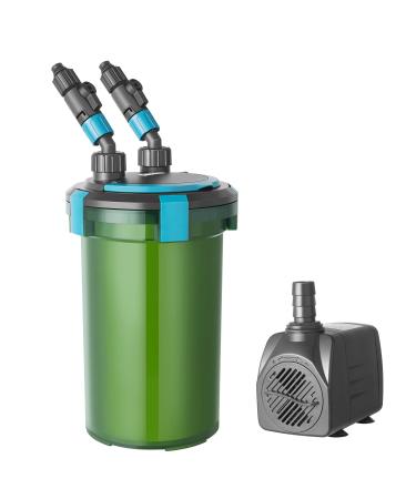 Fedour 1500LPH outer filter for aquariums aquarium filter with an external water pump 15W aquariums outdoor filters with biochemical sponge ceramic balls for up to 500 liters of aquarium 1500L-extreme water pump