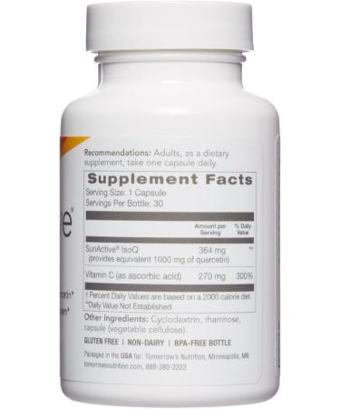 Tomorrow's Nutrition SunActive IsoQ - 25x More Bioavailable Quercetin Supplement - Buy Online on GoSupps.com