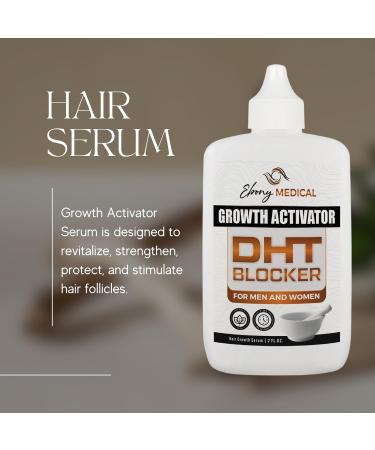 Ebony Medicals DHT Blocker Hair Growth Serum | Hair Loss Supplement for Natural Regrowth & Fine Hair Thickening - 2 fl oz - Buy Online on GoSupps.com