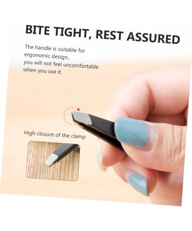 Beavorty 1 Set Eyebrow Tweezers Eyebrow Scissor Beauty Eyebrow Tweezer Eyebrow Hair Tweezers Nose Hair Facial Hair Tweezers Eyebrow plier Hair Clip Miss Stainless Steel Make up Eyebrow Clip 8.5x5.3cm Black - Buy Online on GoSupps.com