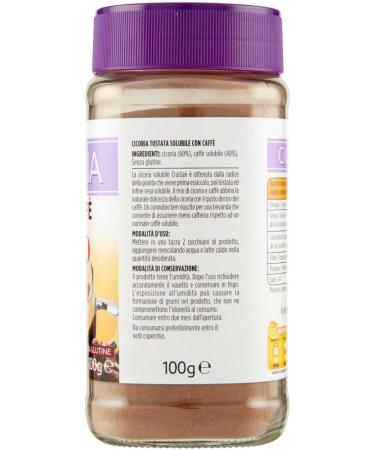  Caff Crastan Soluble Cicoria with Coffee - Soluble preparation - With coffee - 100 g - Gluten-free - Buy Online on GoSupps.com