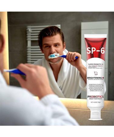 SHENGZE Sp6 Probiotic Brightening ToothpasteSp 6 Ultra Whitening ToothpastesDeep Cleaning Oral Care Toothpastes 140 gFresh BreathTeeth Whitening - Buy Online on GoSupps.com